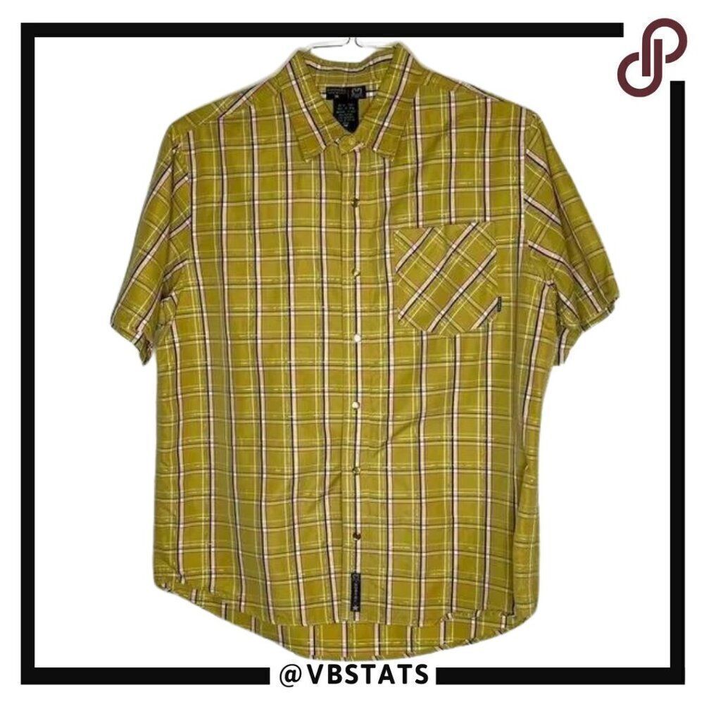 Medium Ezekiel Mustard-White Plaid SS Shirt